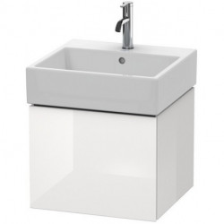 Meuble sous-vasque L-CUBE 394x484x459mm blanc brillant lack