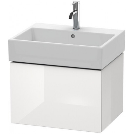 Meuble sous-vasque L-CUBE 394x584x459mm blanc mat
