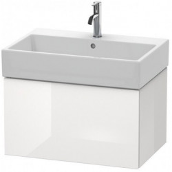 Meuble sous-vasque L-CUBE 394x684x459mm blanc mat