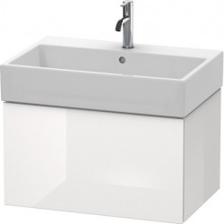 Meuble sous-vasque L-CUBE 394x684x459mm blanc brillant