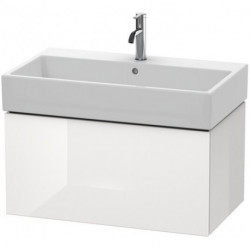 Meuble sous-vasque L-CUBE 394x784x459mm blanc brillant
