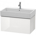 Meuble sous-vasque L-CUBE 394x784x459mm blanc brillant lack