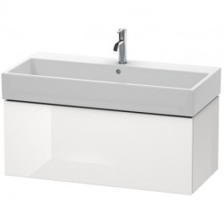 Meuble sous-vasque L-CUBE 394x984x459mm blanc mat
