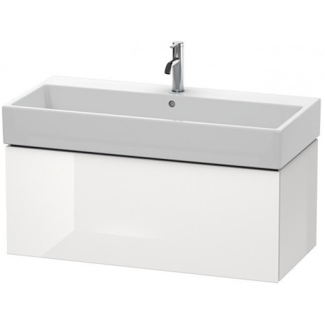 Meuble sous-vasque L-CUBE 394x984x459mm blanc mat