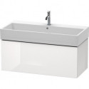Meuble sous-vasque L-CUBE 394x984x459mm blanc brillant