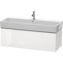Meuble sous-vasque L-CUBE 394x1184x459mm blanc brillant lack