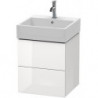 Meuble sous-vasque L-CUBE 544x484x459mm blanc mat