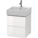 Meuble sous-vasque L-CUBE 544x484x459mm blanc brillant