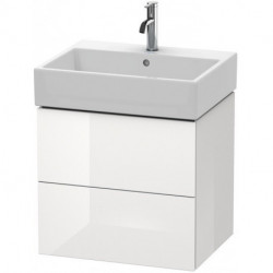 Meuble sous-vasque L-CUBE 544x584x459mm blanc mat