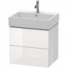 Meuble sous-vasque L-CUBE 544x584x459mm blanc brillant