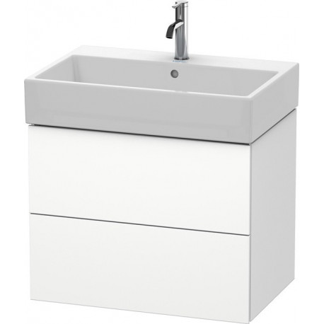 Meuble sous-vasque L-CUBE 544x684x459mm blanc mat