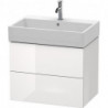 Meuble sous-vasque L-CUBE 544x684x459mm blanc brillant