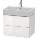 Meuble sous-vasque L-CUBE 544x684x459mm blanc brillant lack