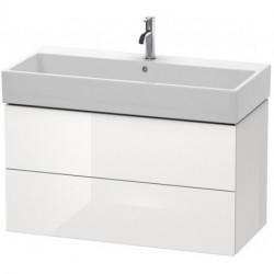 Meuble sous-vasque L-CUBE 544x984x459mm blanc mat