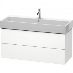 Meuble sous-vasque L-CUBE 544x1184x459mm blanc mat