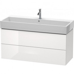 Meuble sous-vasque L-CUBE 544x1184x459mm blanc brillant