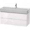 Meuble sous-vasque L-CUBE 544x1184x459mm blanc brillant