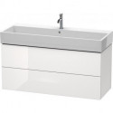 Meuble sous-vasque L-CUBE 544x1184x459mm blanc brillant lack