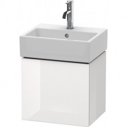 Meuble sous-vasque L-CUBE 400x434x341mm ouverture droite blanc brillant