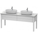 Meuble sous-vasque LUV 743x1783x570mm blanc semi-brillant