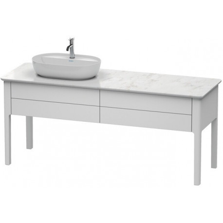 Meuble sous-vasque LUV 743x1388x570m avec éclairagecken li blanc sdm