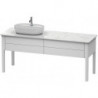 Meuble sous-vasque LUV 743x1388x570m avec éclairagecken li blanc sdm