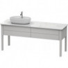 Meuble sous-vasque LUV 743x1388x570m avec éclairagecken li blanc nordique