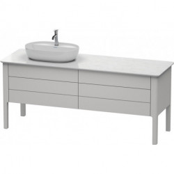Meuble sous-vasque LUV 743x1783x570m avec éclairagecken li blanc nordique