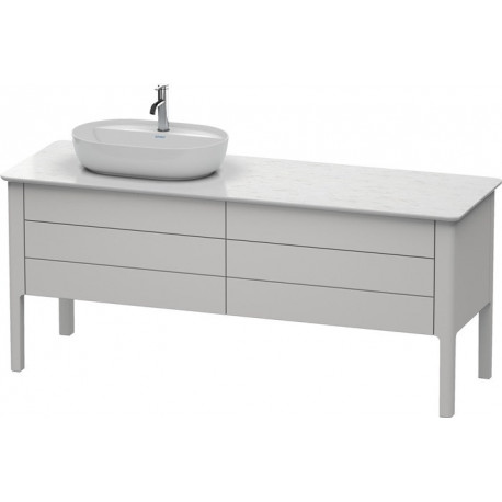 Meuble sous-vasque LUV 743x1783x570m avec éclairagecken li blanc nordique