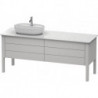 Meuble sous-vasque LUV 743x1783x570m avec éclairagecken li blanc nordique