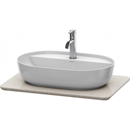 Console en pierre de quartz LUV 25x688x475mm blanc Structure
