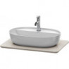 Console en pierre de quartz LUV 25x688x475mm blanc Structure