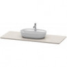 Console en pierre de quartz LUV 25x1388x595mm blanc Structure
