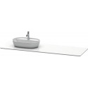 Console en pierre de quartz LUV 25x1783x595m avec découpe gauche blanc Structure