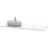 Console en pierre de quartz LUV 25x1783x595m avec découpe gauche blanc Structure