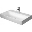 Lavabo Duravit DURASQUARE sans trop pleinavec plage de robinettrie 800x470mm 1 trou de robinetterie blanc