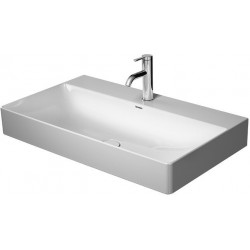 Lavabo Duravit DURASQUARE sans trop pleinavec plage de robinettrie 800x470mm sans trou de robinetterie blanc