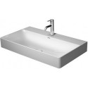 Lavabo Duravit DURASQUARE sans trop pleinavec plage de robinettrie 800x470mm sans trou de robinetterie blanc