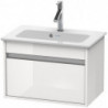 Meuble sous-vasque KETHO COMPACT 410x600x385mm blanc brillant