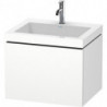 Meuble sous-vasque L-CUBE WT Vero Air 500x600x480mm 1 trou de robinetterie blanc mat