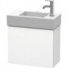 Meuble sous-vasque L-CUBE 400x480x240mm ouverture gauche blanc mat