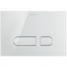 Plaque de déclenchement DURASYSTEM A1 229.8x157mm pour WC, verre blanc DURAVIT