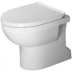 WC sur pied DURASTYLE BASIC RIMLESS ti 365x560mm sortie verticale Glaçage hygiénique blanc