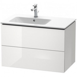Meuble sous-vasque L-CUBE 550x820x481m avec éclairagecken li blanc mat