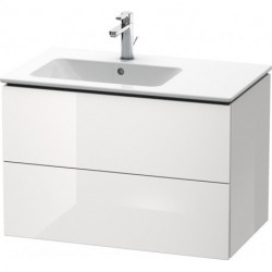 Meuble sous-vasque L-CUBE 550x820x481m avec éclairage li blanc brillant