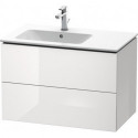 Meuble sous-vasque L-CUBE 550x820x481m avec éclairage li blanc brillant