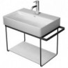 Support métallique DURASQUARE pour lave-mains f WT 235660 chromé 