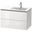 Meuble sous-vasque L-CUBE 550x820x481m avec éclairagecken re blanc mat