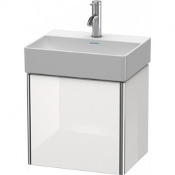 Meuble sous-vasque XSQUARE 397x434x340mm ouverture gauche blanc brillant lack