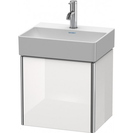 Meuble sous-vasque XSQUARE 397x434x340mm ouverture droite blanc brillant